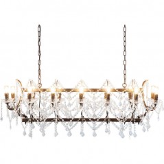 Pendant Lamp Chateau Crystal Rusty